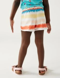 Pure Cotton Tie Dye Shorts (2-8 Yrs) -Marksandspencer Sale Store SD 04 T77 4794B ZZ X EC 3