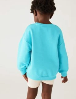 Cotton Rich Ice Cream Sweatshirt (2 - 8 Yrs) -Marksandspencer Sale Store SD 04 T77 4823B JC X EC 2