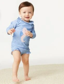 2pc Seahorse Swim Set (0-3 Yrs) 10 2pc Seahorse Swim Set (0-3 Yrs) -Marksandspencer Sale Store SD 04 T78 2073I E4 X EC 3