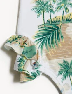 Tropical Frill Swimsuit (0-3 Yrs) -Marksandspencer Sale Store SD 04 T78 2127I ZZ X EC 2