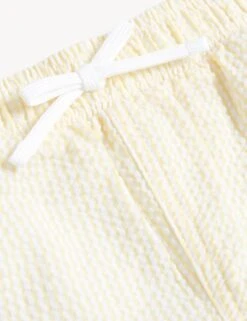 Cotton Blend Seersucker Swim Shorts (0-3 Yrs) -Marksandspencer Sale Store SD 04 T78 4075I R4 X EC 2
