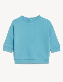 2pc Cotton Rich Sweater And Joggers Set (0-3 Yrs) -Marksandspencer Sale Store SD 04 T78 4121A E0 X EC 2