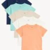 5pk Pure Cotton T-Shirts -Marksandspencer Sale Store SD 04 T78 4161D ZZ X EC 90