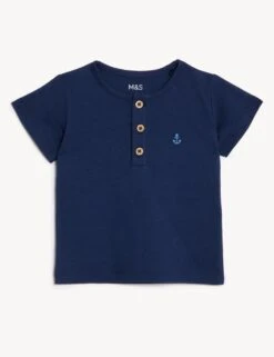 Cotton Navy T-Shirt Outfit (0-3 Yrs) -Marksandspencer Sale Store SD 04 T78 4183D F4 X EC 2