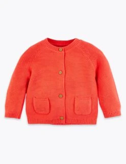 No Brand Pure Cotton Striped Cardigan (0-3 Yrs)