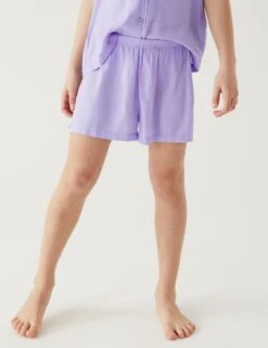 Satin Short Pyjama Set (6-16 Yrs) 7 Satin Short Pyjama Set (6-16 Yrs) -Marksandspencer Sale Store SD 04 T86 2509M G4 X EC 2