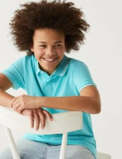 Pure Cotton Polo Shirt (6-16 Yrs)