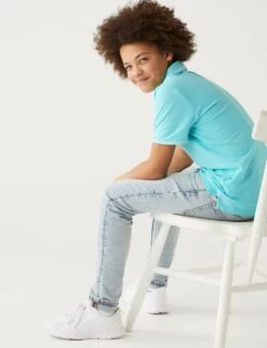Pure Cotton Polo Shirt (6-16 Yrs) -Marksandspencer Sale Store SD 04 T87 2440I JC X EC 2