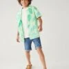 2pc Cotton Blend Leaf Shirt & T-Shirt Set (6-16 Yrs) -Marksandspencer Sale Store SD 04 T87 2614S JV X EC 0