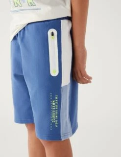 Cotton Rich Side Stripe Shorts (6-16 Yrs) -Marksandspencer Sale Store SD 04 T87 3014T E7 X EC 1