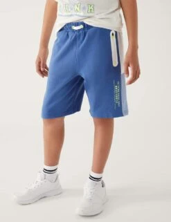 Cotton Rich Side Stripe Shorts (6-16 Yrs) -Marksandspencer Sale Store SD 04 T87 3014T E7 X EC 2