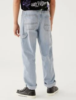 Relaxed Pure Cotton Jeans (6-16 Yrs) -Marksandspencer Sale Store SD 04 T87 3200M HD X EC 2