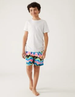 Holographic Print Swim Shorts (6 - 16 Yrs)