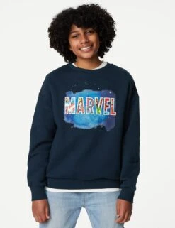 Cotton Rich Marvel™ Sweatshirt (6-16 Yrs)