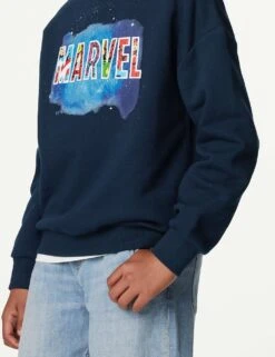 Cotton Rich Marvel™ Sweatshirt (6-16 Yrs) -Marksandspencer Sale Store SD 04 T87 7703C F0 X EC 1
