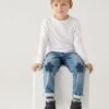 Regular Cotton Rich Star Embroidered Jeans (2-7 Yrs) -Marksandspencer Sale Store SD 04 T88 1618J HD X EC 0
