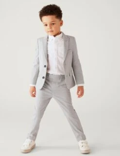 Checked Suit Jacket (2-8 Yrs)