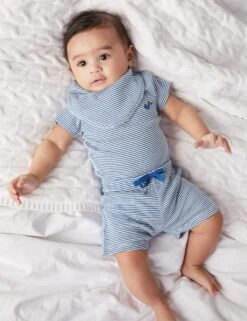 3pc Cotton Rich Striped Outfit (0-12 Mths)