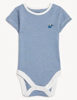 3pc Cotton Rich Striped Outfit (0-12 Mths) -Marksandspencer Sale Store SD 04 T92 4307N E6 X EC 1