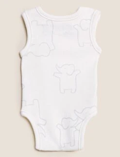 3pk Pure Cotton Premature Bodysuits (3lbs-4lbs) -Marksandspencer Sale Store SD 04 T92 6304M Z4 X EC 4