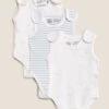 3pk Pure Cotton Premature Bodysuits (3lbs-4lbs)