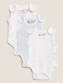 3pk Pure Cotton Premature Bodysuits (3lbs-4lbs)