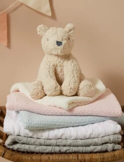 Pure Cotton Knitted Shawl -Marksandspencer Sale Store SD 04 T92 6502N KY X EC 3