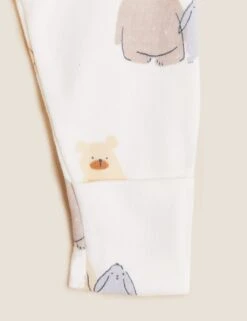 4pc Bear Print Starter Set (7lbs - 12 Mths) -Marksandspencer Sale Store SD 04 T92 6507N K4 X EC 5