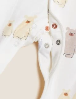 4pc Bear Print Starter Set (7lbs - 12 Mths) -Marksandspencer Sale Store SD 04 T92 6507N K4 X EC 6