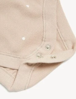 Cotton Rich Spot Big Hugs Slogan Bodysuit (0-1 Yrs) -Marksandspencer Sale Store SD 04 T92 6521B LG X EC 3