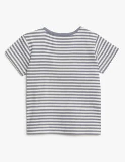 Cotton Rich Striped T-Shirt (0-1 Yrs) -Marksandspencer Sale Store SD 04 T92 6522B T2 X EC 1