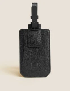 Personalised Leather Luggage Tag