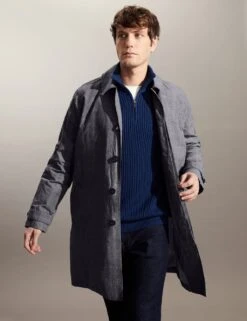 Jaeger Pure Cotton Wax Printed Trench -Marksandspencer Sale Store SD 09 T62 1402E T4 X EC 2