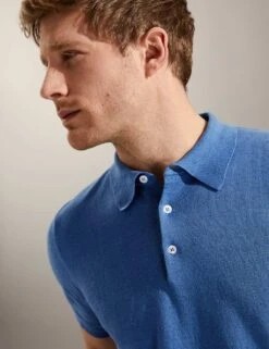Jaeger Linen Rich Polo Shirt -Marksandspencer Sale Store SD 09 T62 1509E E0 X EC 2