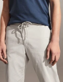 Jaeger Tapered Fit Drawstring Chinos -Marksandspencer Sale Store SD 09 T62 2600E SS X EC 1