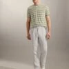 Jaeger Tapered Fit Pure Linen Single Pleat Trousers -Marksandspencer Sale Store SD 09 T62 2600F SS X EC 0