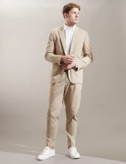 Jaeger Slim Fit Italian Cotton Rich Trousers -Marksandspencer Sale Store SD 09 T62 2807E SS X EC 1