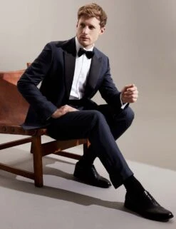 Jaeger Tailored Fit Italian Silk And Linen Trousers