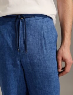 Jaeger Tailored Fit Pure Linen Trousers -Marksandspencer Sale Store SD 09 T62 2820E SA X EC 2