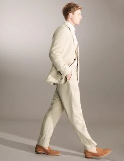 Jaeger Regular Fit Italian Silk And Linen Trousers -Marksandspencer Sale Store SD 09 T62 2829E SS X EC 1