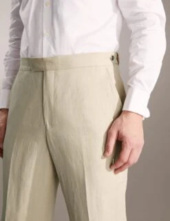 Jaeger Regular Fit Italian Silk And Linen Trousers -Marksandspencer Sale Store SD 09 T62 2829E SS X EC 3
