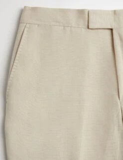 Jaeger Regular Fit Italian Silk And Linen Trousers -Marksandspencer Sale Store SD 09 T62 2829E SS X EC 9