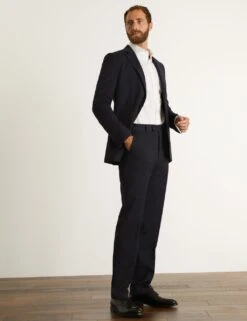 Jaeger Tailored Fit Super 100s Pure Wool Trousers