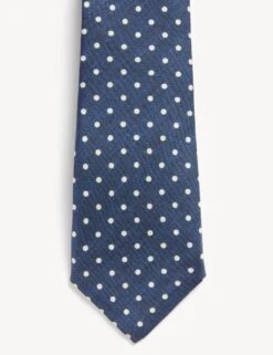 Jaeger Slim Polka Dot Italian Pure Silk Tie -Marksandspencer Sale Store SD 09 T62 3004E F0 X EC 2