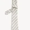 Jaeger Italian Linen And Cotton Striped Tie