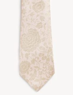Jaeger Slim Floral Italian Pure Silk Tie -Marksandspencer Sale Store SD 09 T62 3008E A0 X EC 2
