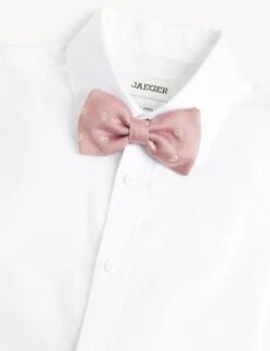 Jaeger Slim Paisley Silk Rich Bow Tie