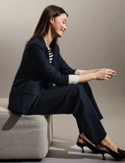 Jaeger Pure Linen Tailored Blazer