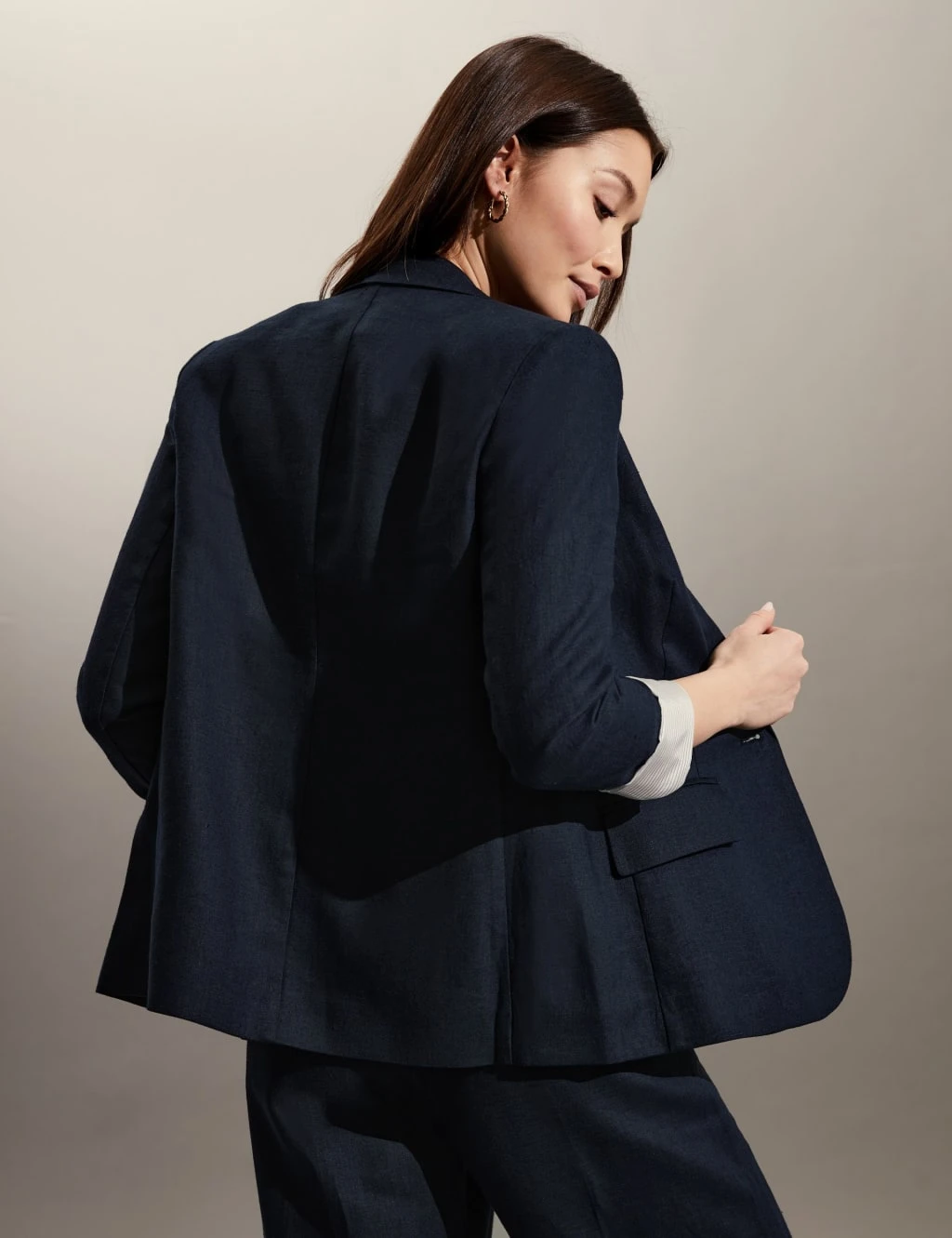 Jaeger Pure Linen Tailored Blazer 6 Jaeger Pure Linen Tailored Blazer - Image 6