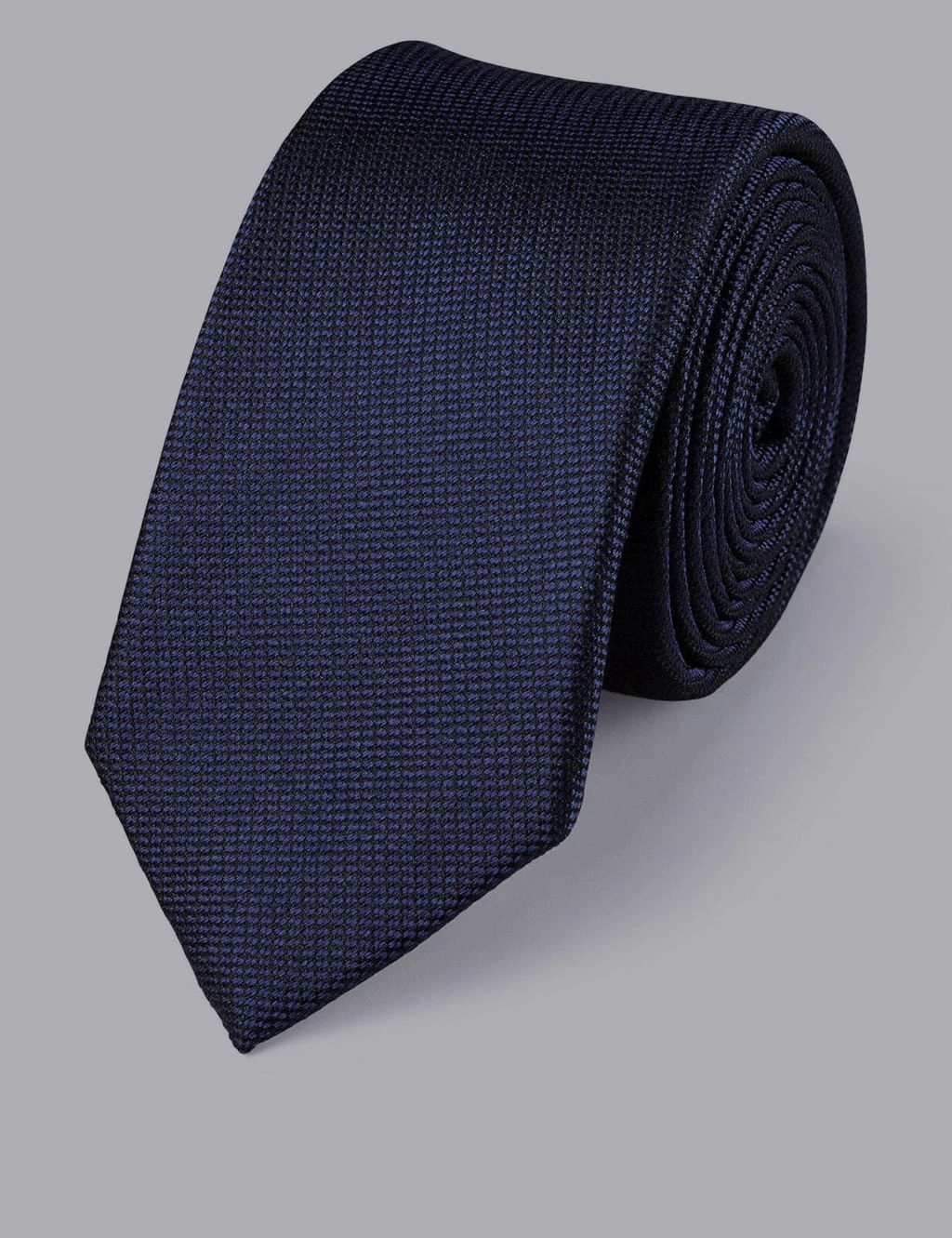 Slim Textured Pure Silk Tie 1 Slim Textured Pure Silk Tie